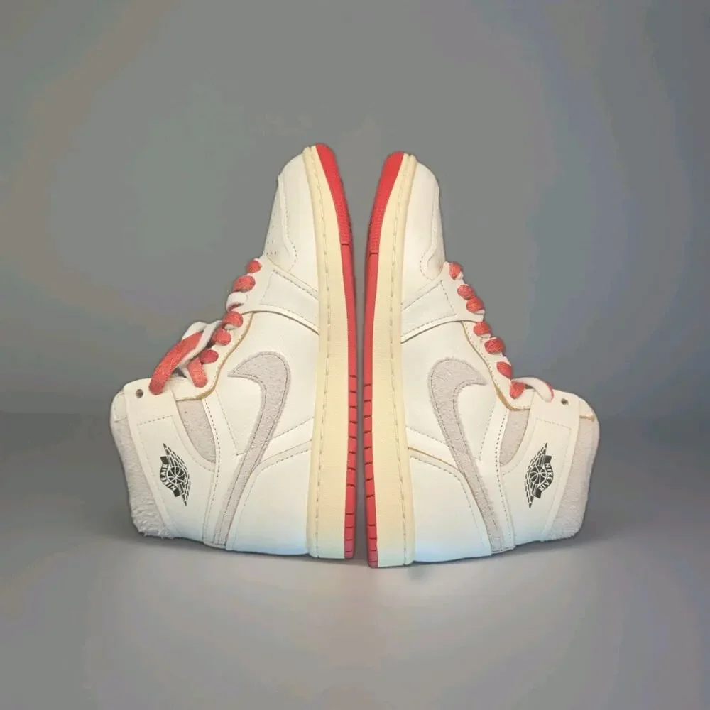 Size 7 - Air Jordan 1 Retro OG High Rare Air - Sail Cinnabar W